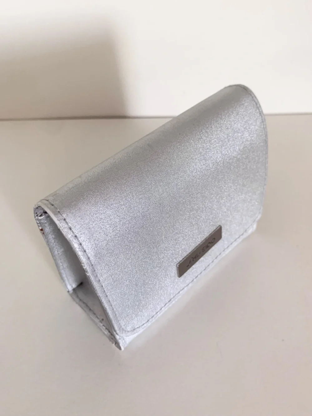 Y2k Shiseido Metallic Silver Travel Cosmetic Case